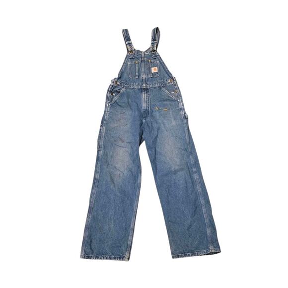 Carhartt Other - VTG Carhartt Overalls Mens 32x29 Blue R08 DNM Carpenter Workwear Cargo Flawed